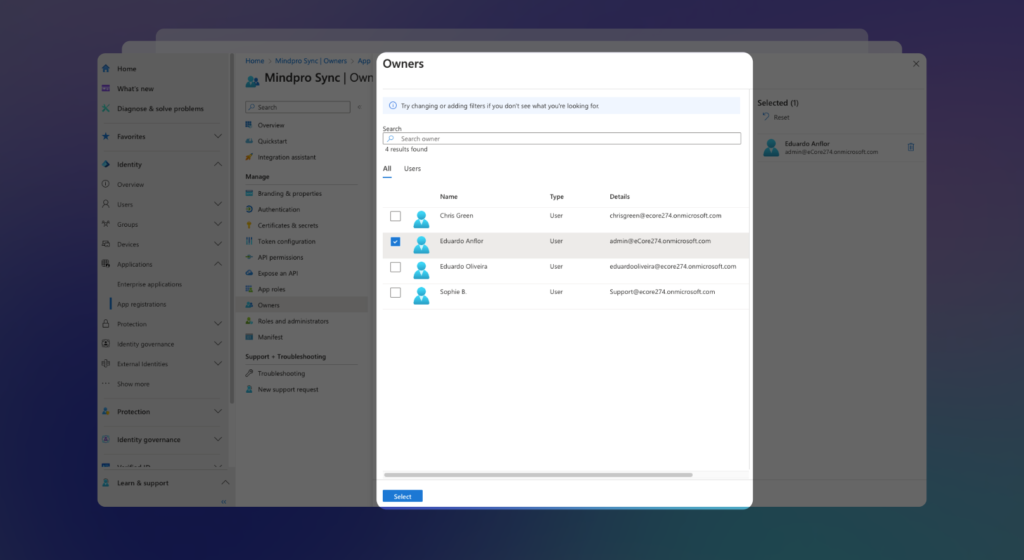 Connect Azure AD to Jira - Select users